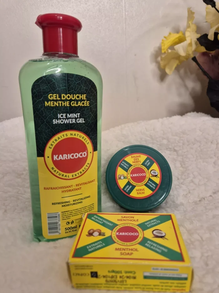 KARICOCO Ice Mint Shower Gel  Shea Butter & Coconut Nerve Balm Menthol Soap - Image 4
