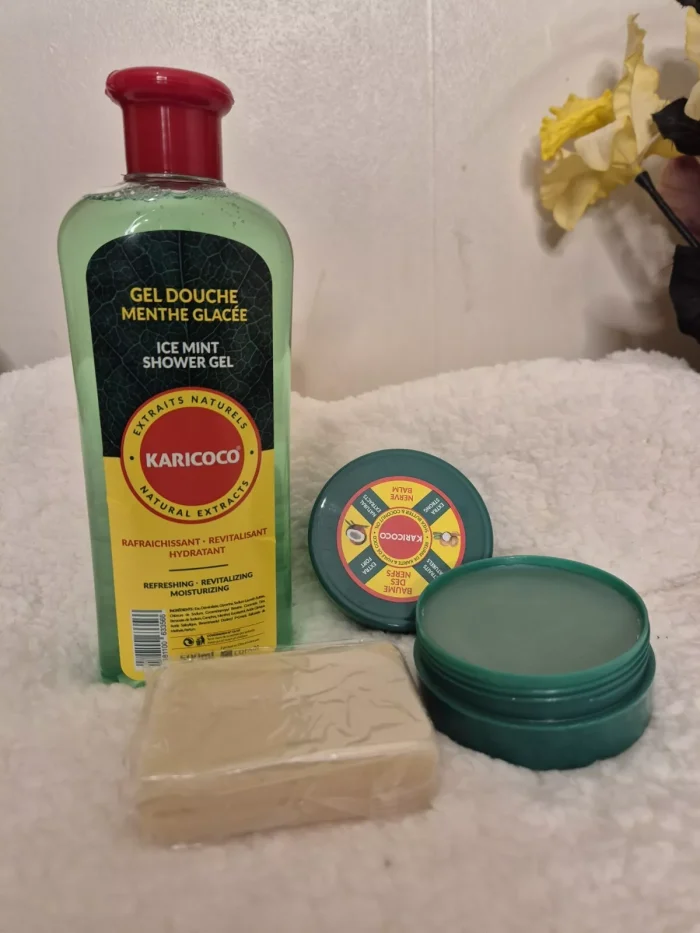 KARICOCO Ice Mint Shower Gel  Shea Butter & Coconut Nerve Balm Menthol Soap - Image 2