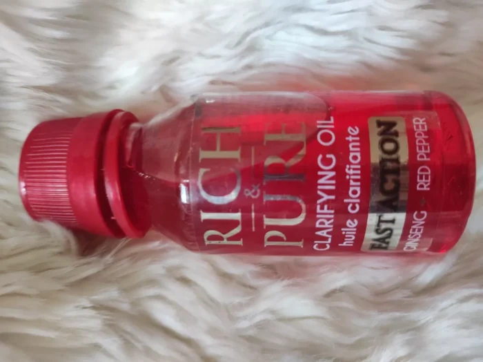 RICH & PURE Clarifying OIL Fast Action with Ginseng + Red Pepper - 60 ml - Image 4