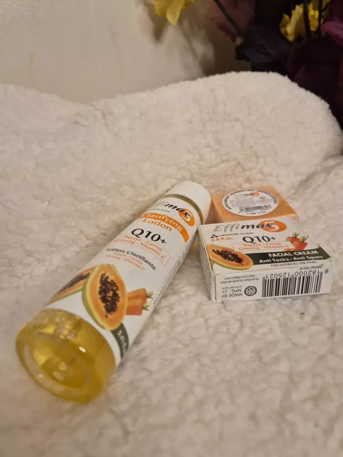 EFFIMAX 5 Q 10 - Cleanser Lotion 160ml Facial Cream 25 ml Soap 60gr - Image 4