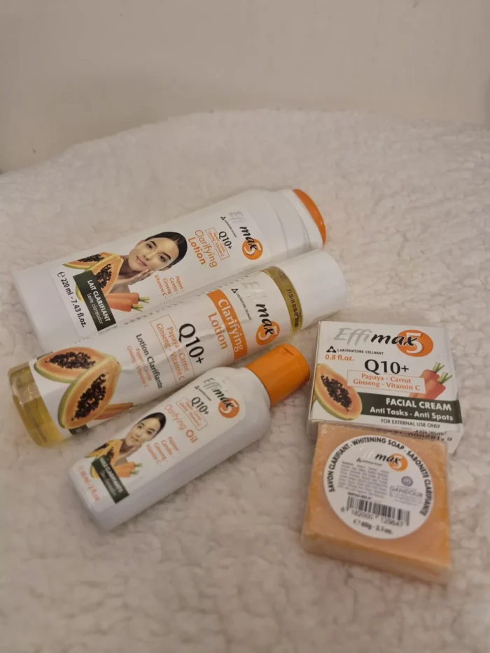 EFFIMAX 5 Q 10 - Cleanser Lotion 160ml Lotion 220ml Facial Cream 25 ml Soap 60gr Oil 60ml - Image 5