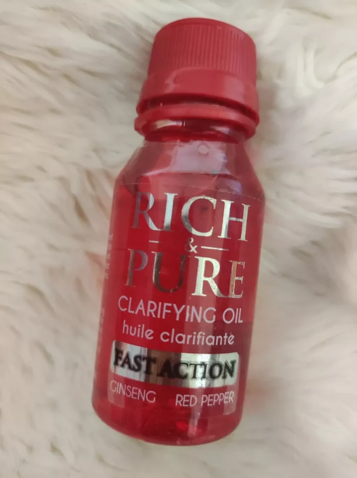 RICH & PURE Clarifying OIL Fast Action with Ginseng + Red Pepper - 60 ml