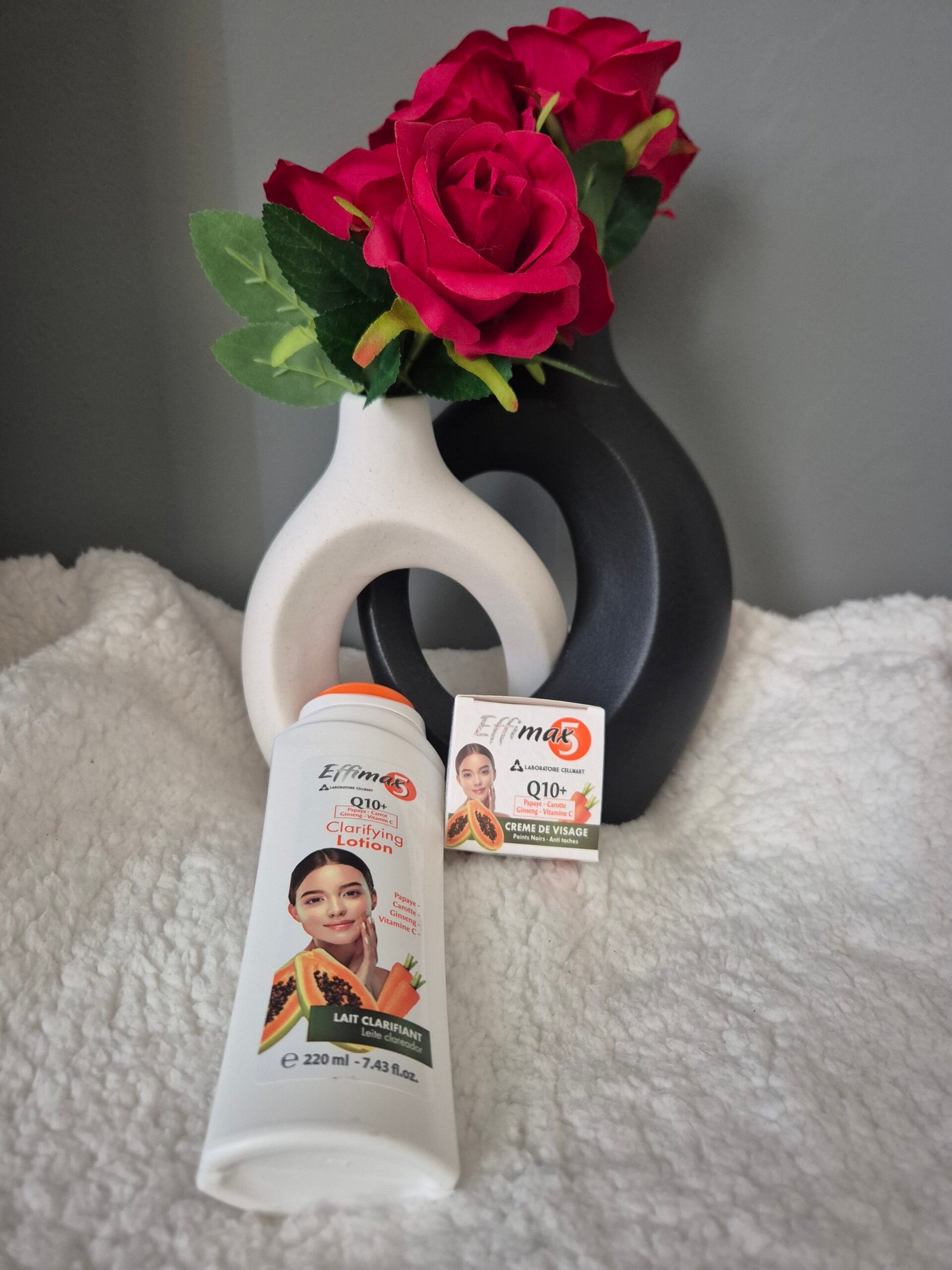 EFFIMAX CLARIFYNG LOTION WITH PAPAYA CARROT GINSENG VITAMIN C & FACIAL CREAM - Image 3